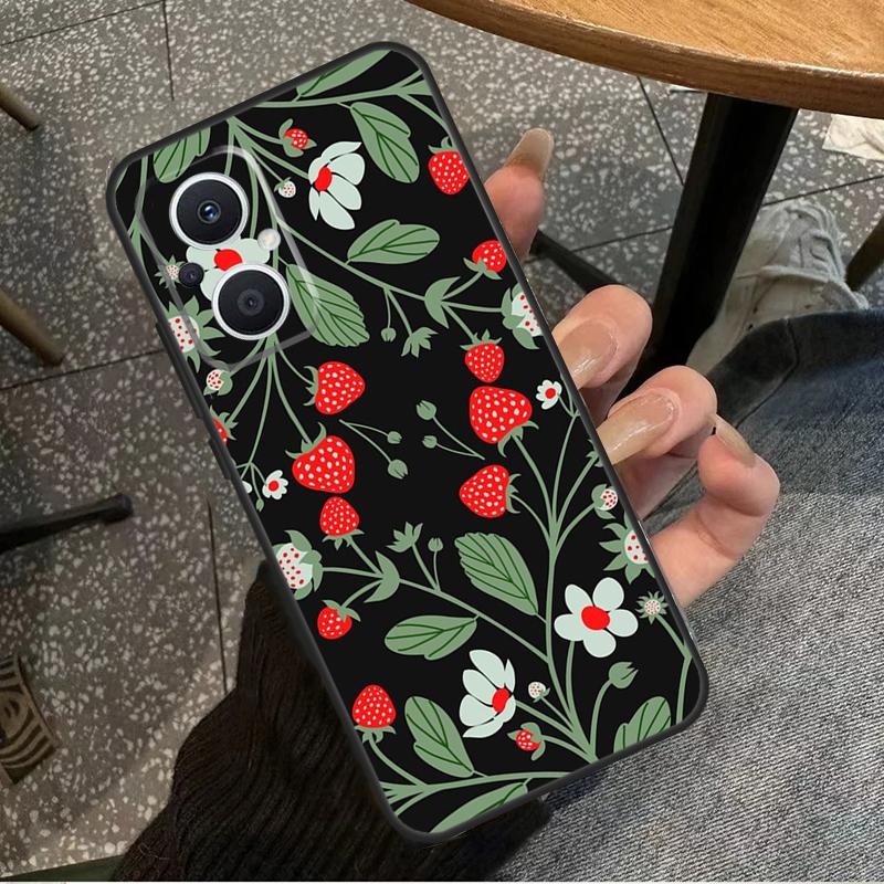 Strawberry Case For OPPO Find X6 Pro X3 X2 Neo X5 Lite OPPO Reno 6 Lite 4 5 7 8 10 8T 5Z 2Z 4Z Coque