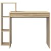 Desk In Sonoma Oak Finish 100 X 40 X 90 Cm Particleboard
