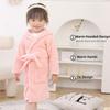 Soft Flannel Robes Clothes Thickened Children's Nightgown High Quality Kids Bathrobe  Winter