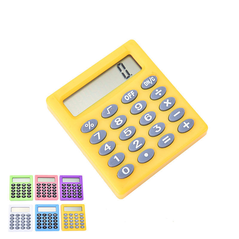 Student Small Mini Electronic Calculator Candy Color Calculating Office Supplies,