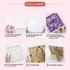 DIY Diamantmalerei-Set mit Rahmen, Stitch Vollkreis-Mosaik 5D DIY Kreuzstich-Set Heimdekoration mit Rahmen, Handwerks-Hobby-Sammlung