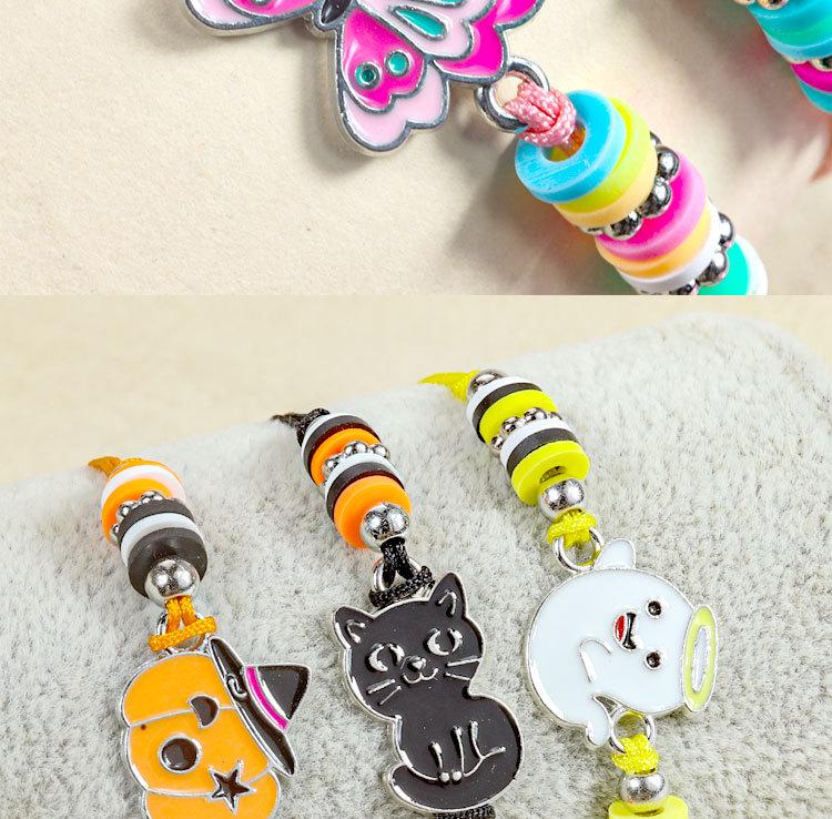 Hot-Selling Cartoon Beaded Bracelet Set: Colorful Unicorn, Butterfly, and Dinosaur Designs for Kids with Polymer Clay Flowers