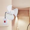 White Socket Small Fan Cooling Tools Small Fan Plug and Play Portable Mini Fan  Home