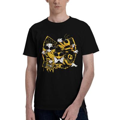 Hip Hop Lata 90. Wu Clan T-Tangi Drukowane Koszulki dla Mężczyzn Kobiet Bawełniana Koszulka Ubrania