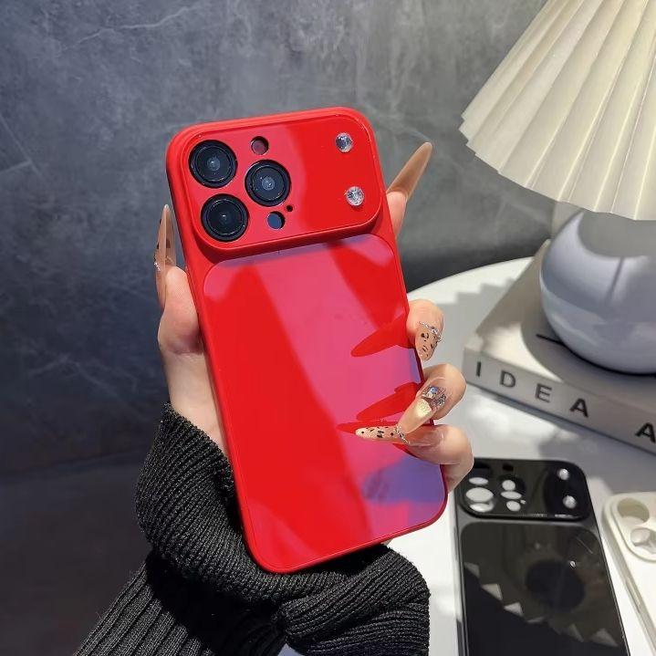Kristall Glänzende Acryl Handyhülle Für iPhone 17 Air 16 15 14 13 Pro Max Plus Hart Schlank Candy Rüstung Stoßfeste Abdeckung Funda