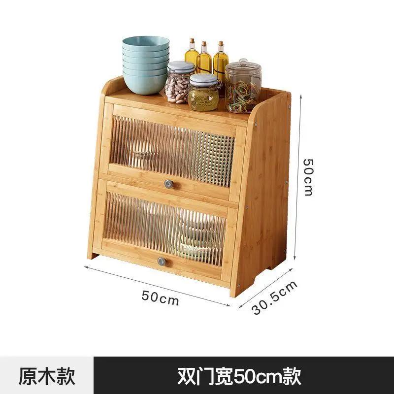 Transparent Table Sideboard Storage Rack Living Room Household Storage Cabinet Multipurpose Kitchen Tableware Storage Cabinet