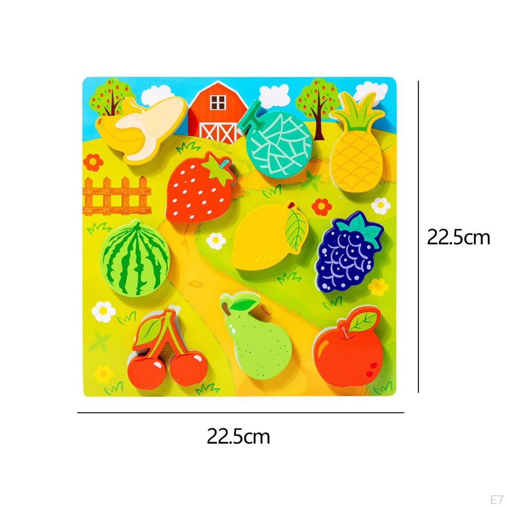 Montessori Wooden Puzzles, Activity Toys, Animal Developmental Toy, Toys for Baby, Toddlers,