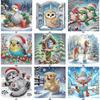 Winter Animals 5D DIY Diamond Art Painting Kits for Home Wall Decor Diamond Art Kits DIY Gem Art Diamond Painting Kits 30x30cm