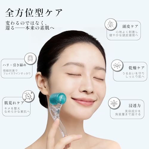 REXON Microneedle Roller (General Medical Device) for Pore Care, Firmness, Sagging Skin, Eye Care, and Lifting Face & Scalp | Beauty & Hair Care | Cle