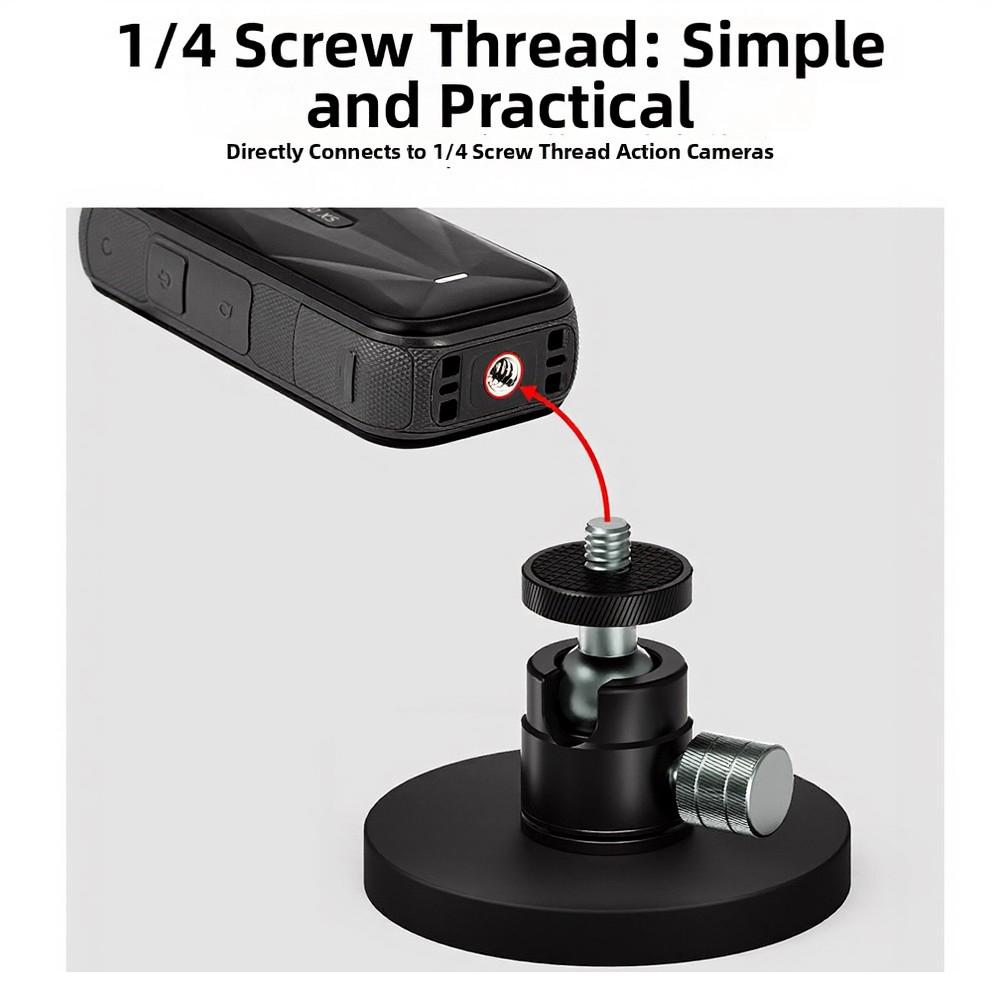 1pc Magnetic Suction Cup Camera Car Mounted Adjustable Strong Magnetic Suction Cup Camera Wall Mount Enhanced Stability