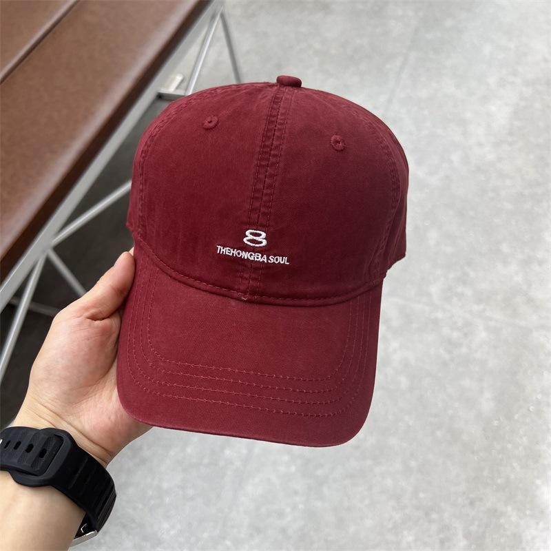 Large head circumference baseball cap Unisex small face deepened large casual embroidery letter cap