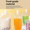 100Pcs Stand Up Liquid Spout Pouch Bag / Clear Plastic Beverage Container Juice Storage Spout Bags