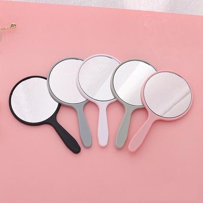 Handheld Makeup Mirror Round Vanity Mirror With Handle Hand Mirror Cosmetic