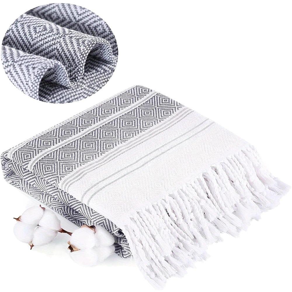 Stripe Travel Blanket Lightweight Cotton Bath Towel Set New Sand Free Towel