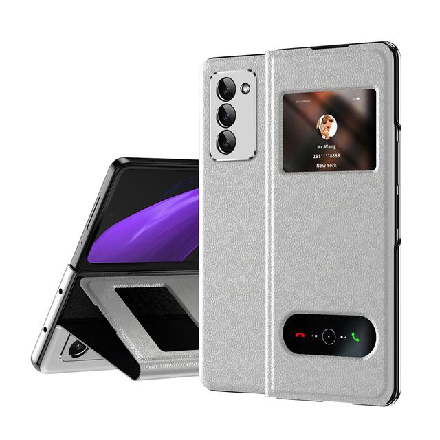 Anti-Shock Business Stand Kožené pouzdro Coque pro Samsung Galaxy Z Fold4 Fold 3 Fold 3 Fold 4 2 5g Zfold4 Slim Cover