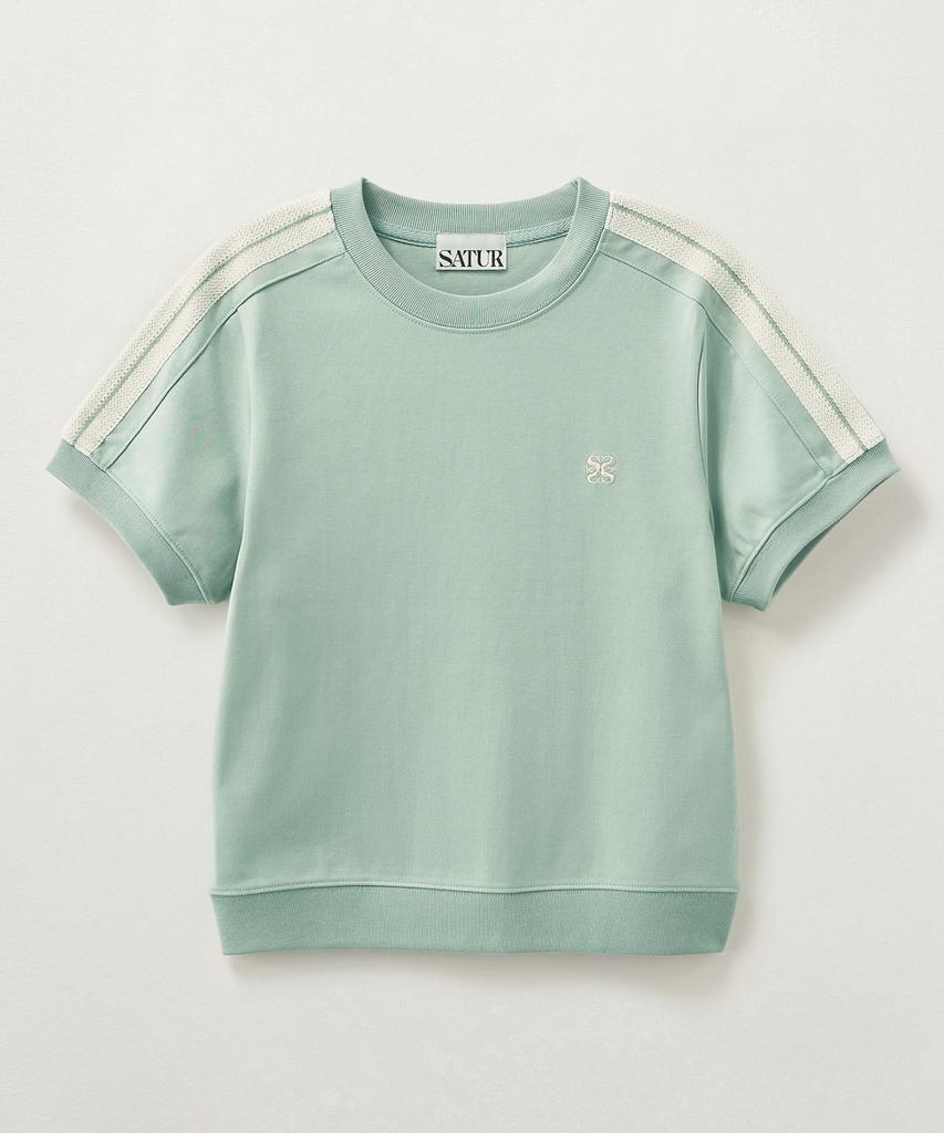 Seteo (W) Lawton Crop Half Sweatshirt Khaki