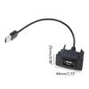 USB Dashboard Mount USB Socket 2.0 Port Panel Extension Cable Adapter