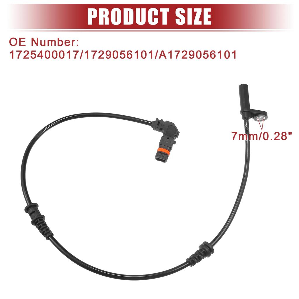 ACROPIX MERCEDES-BENZ Compatible SL-C300 R172 L4 2.0L Front Right ABS Sensor No.1725400017/1729056101-1 Pack