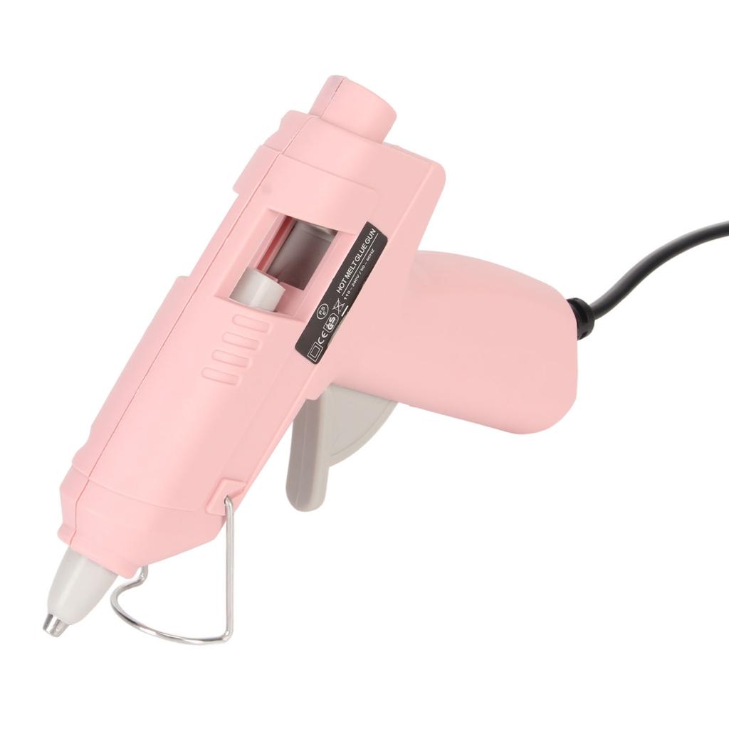 Heißklebepistole Schnelles Vorheizen Hohe Leistung Kleine Heißschmelzklebepistole mit 100 Klebestiften für DIY Basteln 110-240V EU