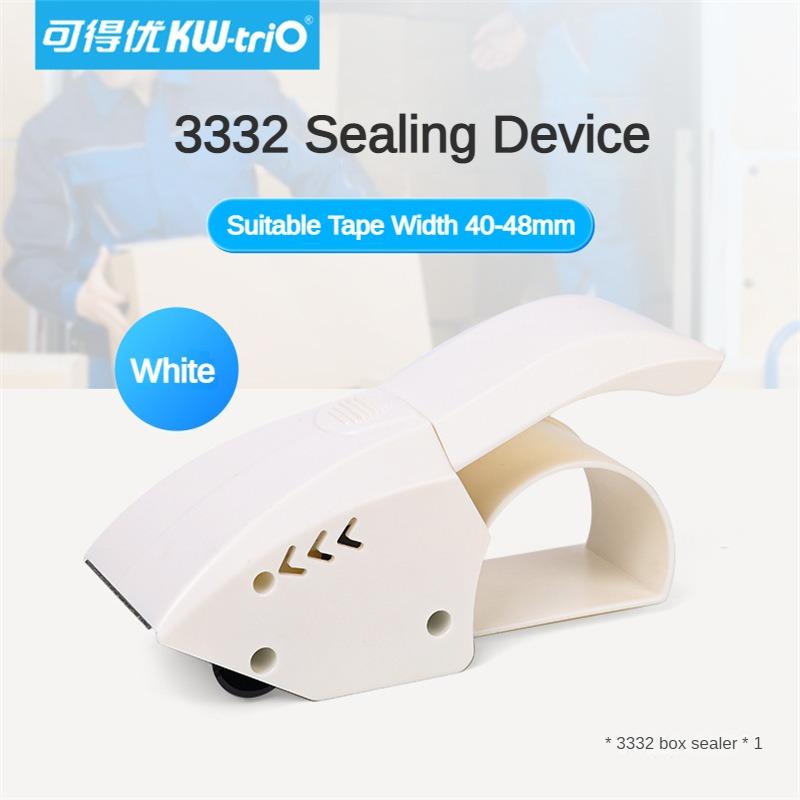 KW-TRIO Paper Box Tape Dispenser Replaceable blade Transparent Tape 48mm Width Roller Tape Office Supplies Desk Accessories Item белый