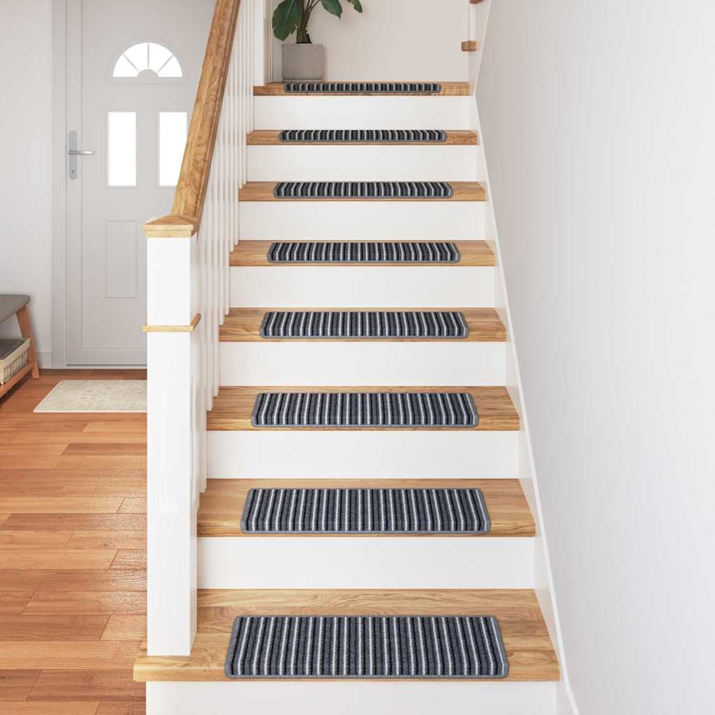 Self Adhesive Stair Protectors 15 Pcs Gray 65 X 21 X 4 Cm