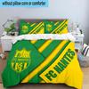 3PCS Fc Nantes Crest Design Printed Bedding Set, Includes A Duvet Cover and Two Pillowcases for Bedroom, Suitable for All Seasons