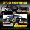 2PC Signal Marker Housing Side Cover Light For 1981-91 Chevrolet GMC Smoked Lens