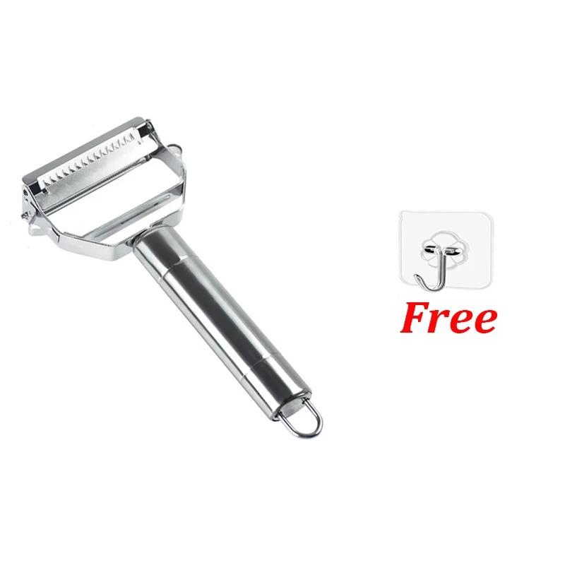 2Pcs Multifunction Vegetable Peeler Slicer Stainless Steel Potato Peeler Cucumber Carrot Grater Peeler Kitchen Accessories