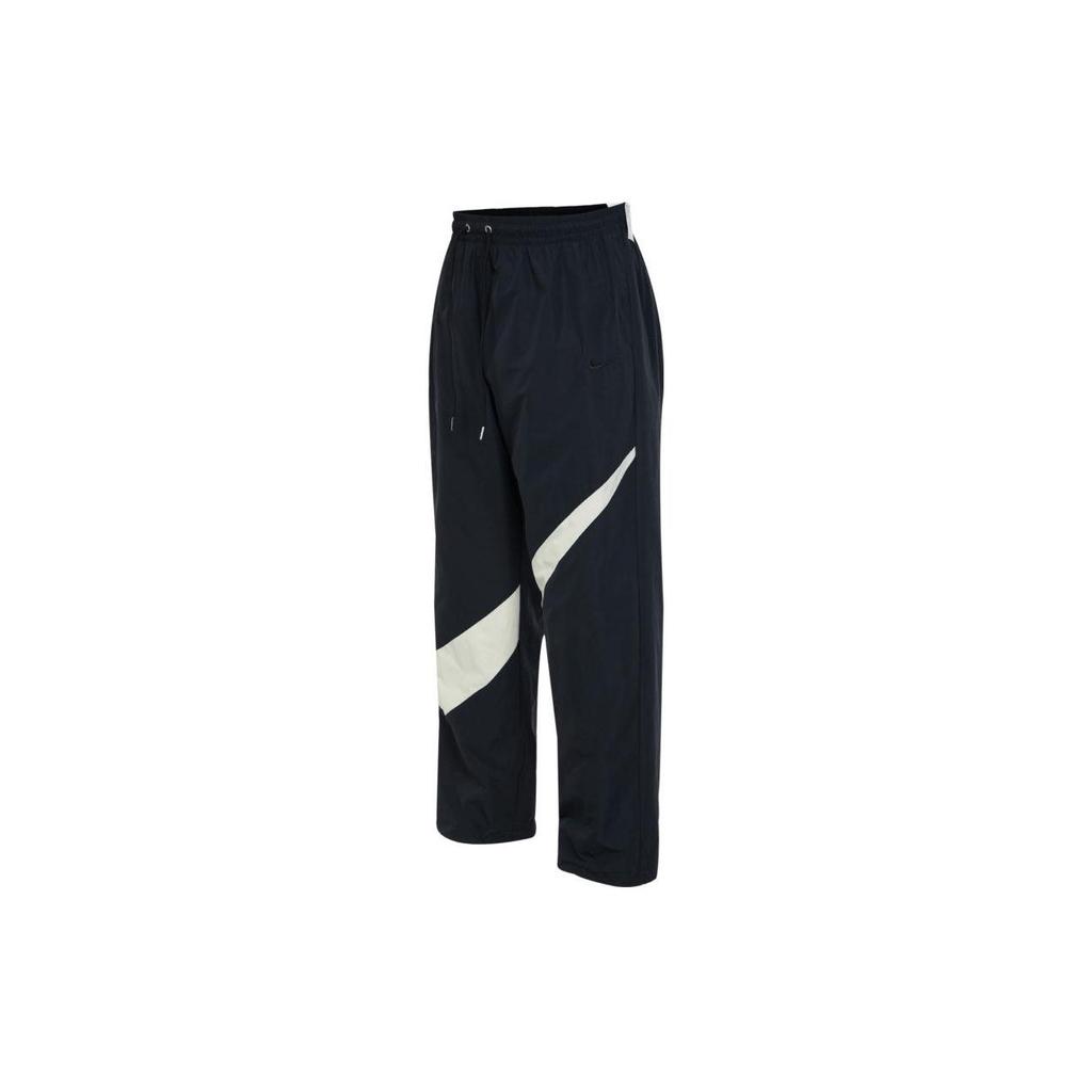 Nike Embroidered Logo Woven Straight-Leg Casual Pants Men Bottoms Black FB7881-010