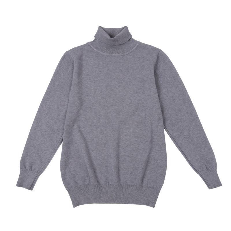Sweater High Collar Autumn and Winter Men's Pullover Knit Sweater Loose Casual Long-sleeved Wild Wool Sweater