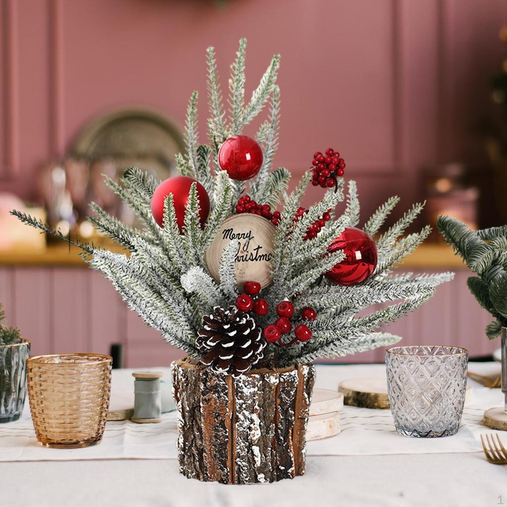 Christmas Tabletop Desktop Mini Artificial for Bar