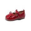 Little Girl Shallow Mouth Mary Jane Leather Shoes 2025 Spring and Autumn New Korean Version of Girls Bow Princess Shoes Soft Sole Single Shoes