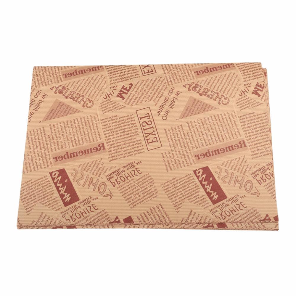 50pcs Non-Stick Baking Paper Oil-Proof Fryer Paper Disposable Sandwich Wrapping Paper  Pizza