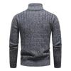 New Men's Sweater, High Street Pile, Pile Collar Pullover, Knit, Solid Color Base Layer