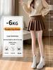 High Waist A-Line Woolen Pleated Skirt, Maillard Brown, Autumn/Winter '26