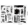 2Pcs 2 Styles Splodge PVC Clear Stamps for DIY Scrapbooking Photo Album Decorative Cards Making Stamp Sheets Mixed Shapes 160x110x3mm 1pc/style