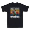Funny Owl That's What I Do Read Books Avoid People Know Things Retro Men T-shirt