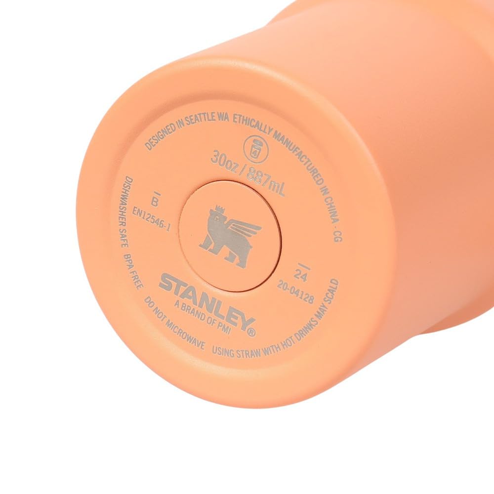 STANLEY Slim Vacuum Quencher Water Flash Orange H2.0 Bottle, 0.88L, Nectarine, (10-11825-197)