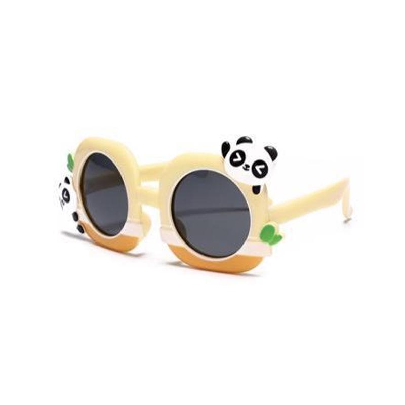 Children s Polarized Panda Sunglasses - Cute Cartoon Style, UV Protection for Outdoor Travel