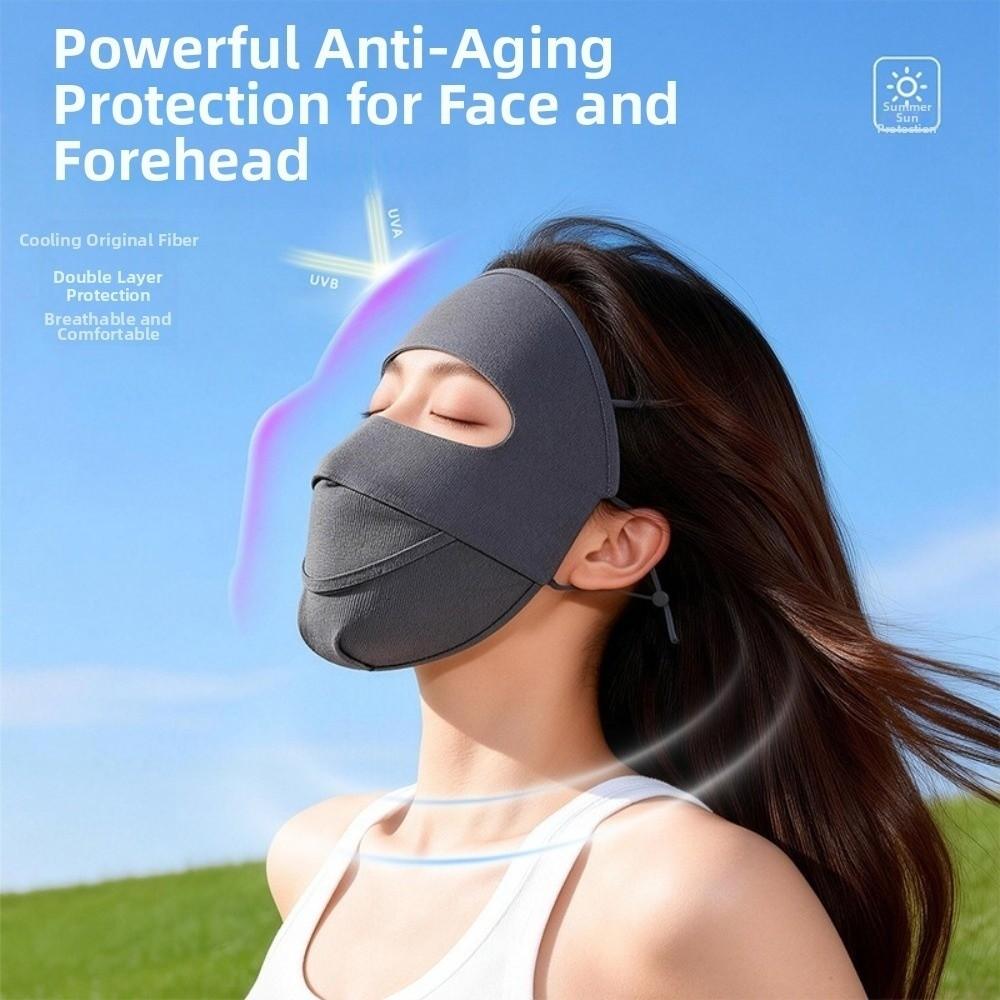 Elastic Ice Silk Face Cover Face Covering Face Mask New Sunscreen Veil  for Outdoor Activities