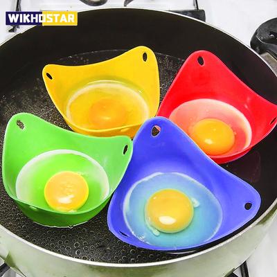 1/4 pezzi Tazze per cuocere le uova in silicone Stampo per cuocere le uova Tazza per friggitrice ad aria a microonde Fornello Uova da cucina