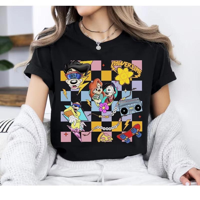 Goofy Movie Max Goof and Roxanne Retro Tshirt Goofy and Max Goof Powerline Shirt   land Family Shirt S