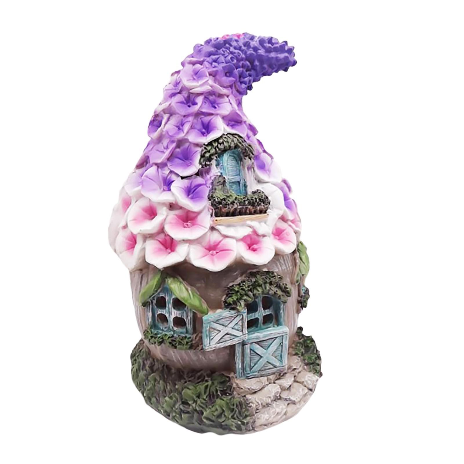 

(Оставьте следы)Миниатюрный сказочный сад, каменный дом, украшения, солнечные пейзажные растения