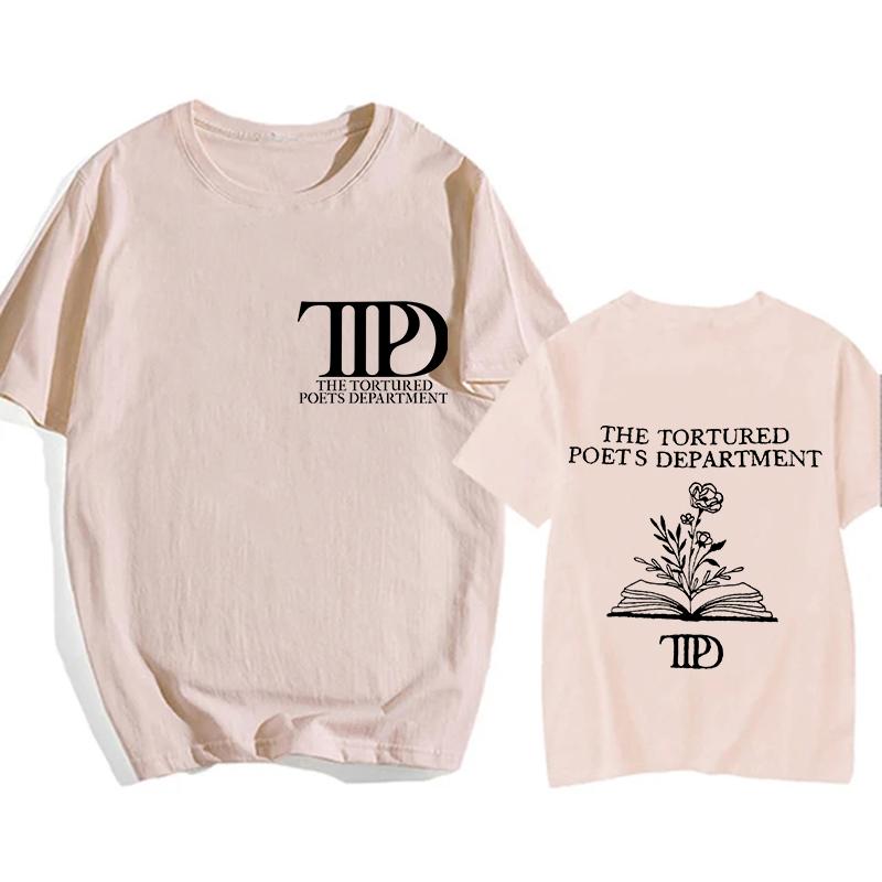 

Мода Mange Повседневные Топы Футболка Ttpd Хип-хоп Харадзюку Футболка Альбом The Tortured Poets Department Футболка Уличная одежда 4XL