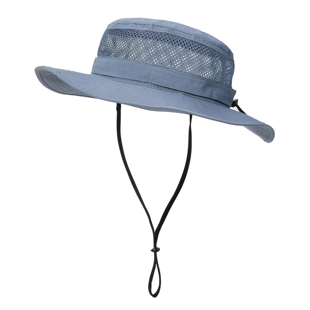 JANGOUL Men Outdoor Mesh Sun Hat Wide Brim Sun Protection Hat Fishing Hiking Hat