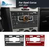Real Soft Carbon Fiber Sticker For Opel Corsa 2007 2008 2009 2010 2011 2012 2013 2014 LHD Car Central Control CD Button Panel