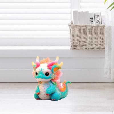 Drachenfigur, Skulptur aus Kunstharz, für Tischdekoration zu Hause