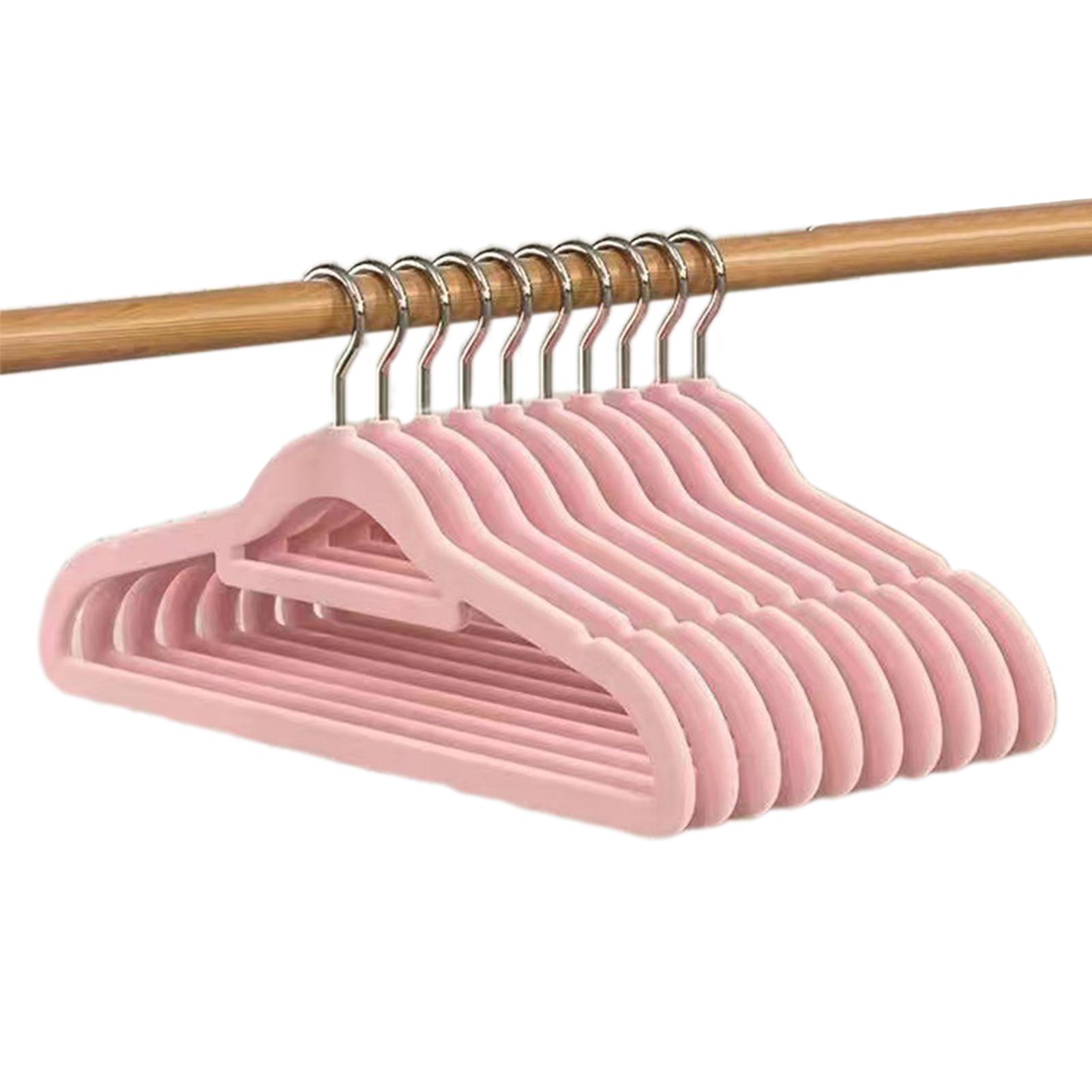 10pcs Adult Drying Rack,Velvet Hangers Non-Slip Rotin Clothes Hangers,Closet Organizer,Multipurpose Clothes Hanging Rack