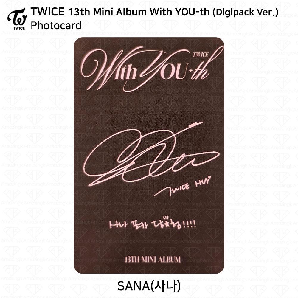 Twice 13th Mini Album With YOU-th Youth Photocard Poster Film Sticker Sana KPOP K-POP