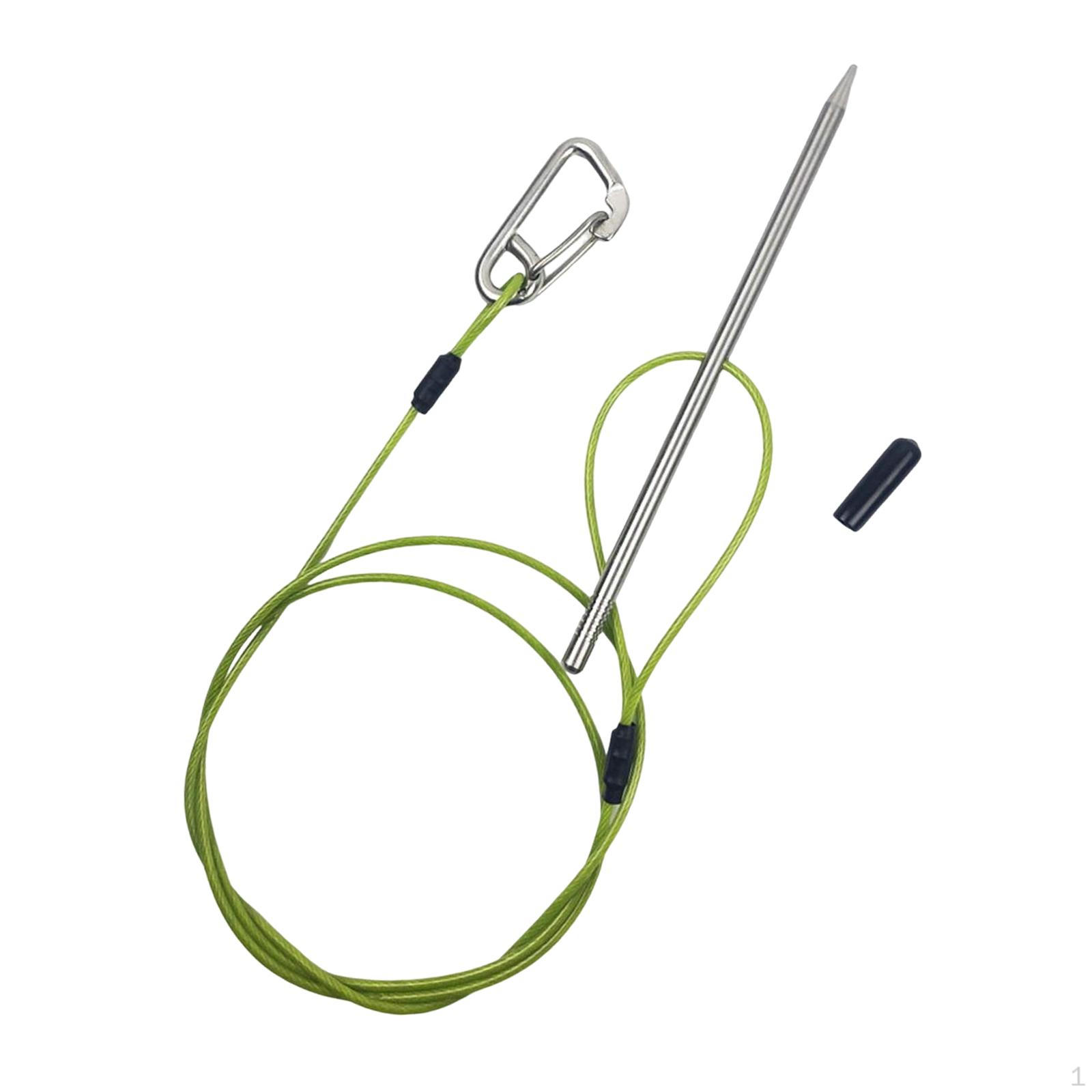 

Держатель клипс для кукана для рыбы Многофункциональный Портативный Прочный Сверхпрочный Кабель из нержавеющей стали для rope length 80CM